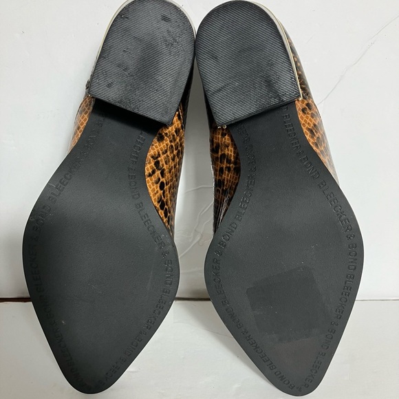 Bleecker & Bond Lydia Brown Snakeskin Ankle Bootie NWOT - Picture 5 of 8